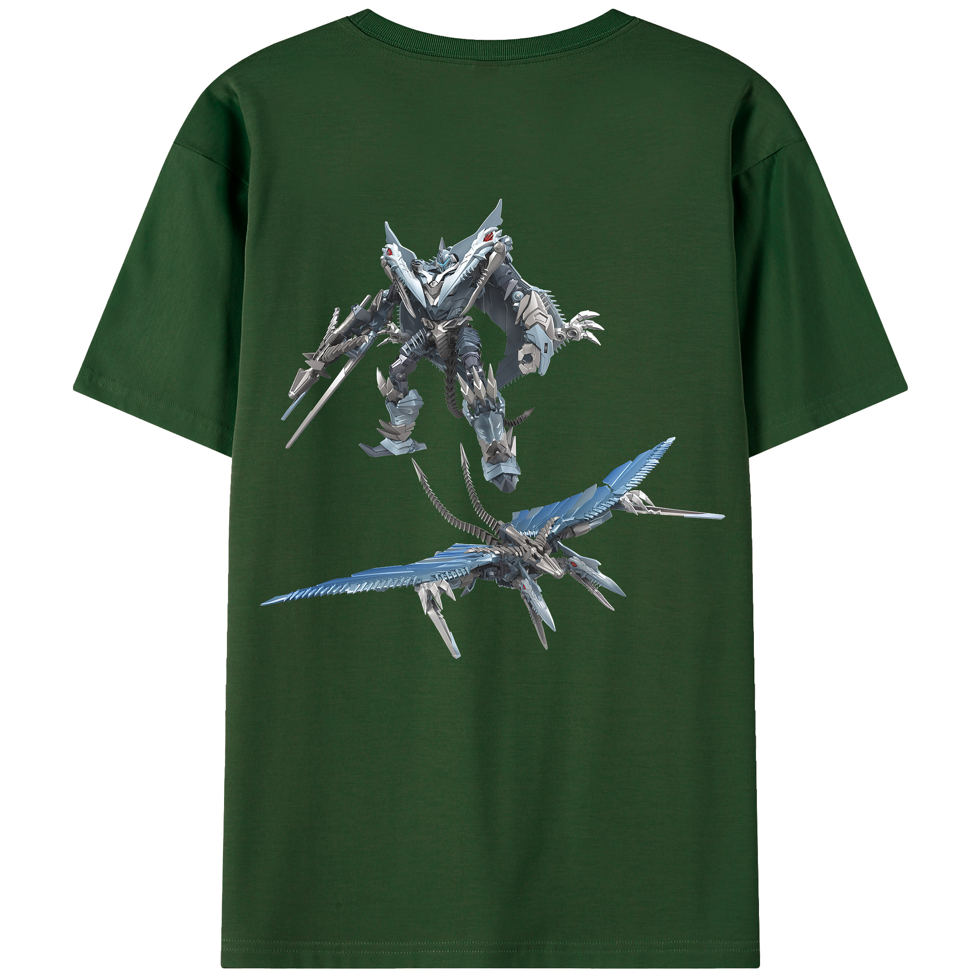 （画像用） Transformers トランスフォーマー 綿100％半袖Tシャツ（背面プリント）